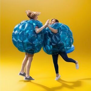 HearthSong Buddy Bumper Balls Set of 2 Inflatable 36" Diameter